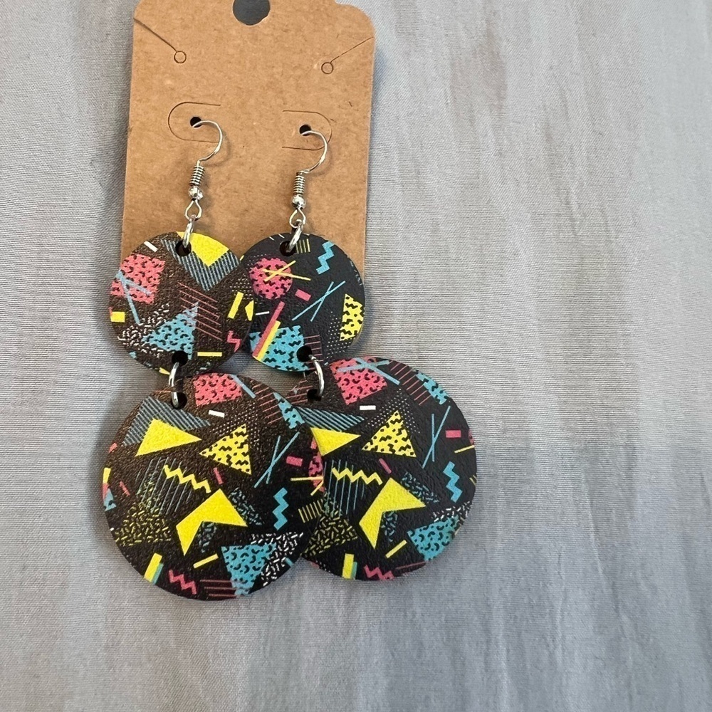 Handcrafted Laser Cut Wood Earrings